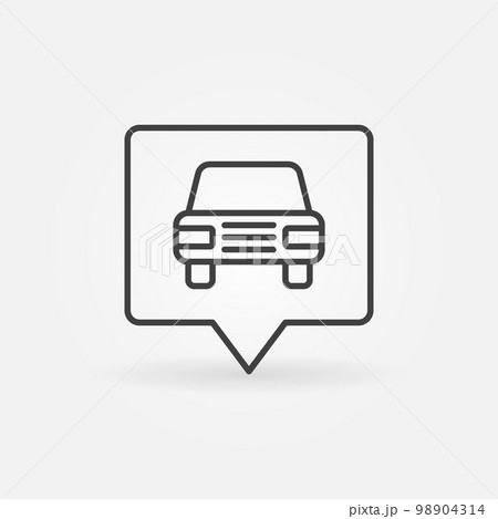 Car in square pointer Car in square pointer 98904314