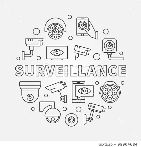 Surveillance vector illustration. Video security symbol 98904684