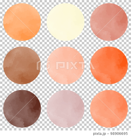 漂亮好用的水彩風格圓圈套紅粉色 98906695