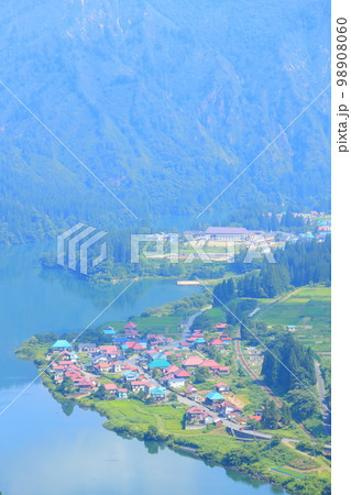 只見線 大志俯瞰(尻吹峠俯瞰) 只見線 大志俯瞰(尻吹峠俯瞰) 98908060
