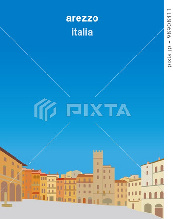 グランデ広場 piazza grande アレッツォ arezzo トスカーナ toscana グランデ広場 piazza grande アレッツォ arezzo トスカーナ toscana 98908811