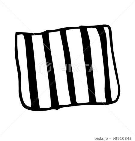 illustration black and white pillow for sleeping. illustration black and white pillow for sleeping. 98910842