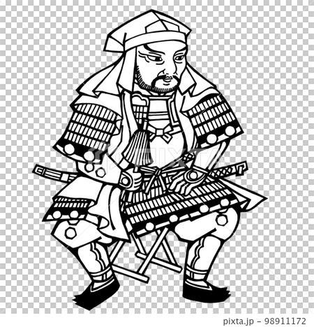 戦国武将・伊達輝宗（モノクロ） 98911172