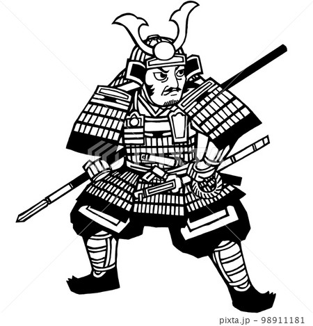 戦国武将・九戸政実（モノクロ） 98911181