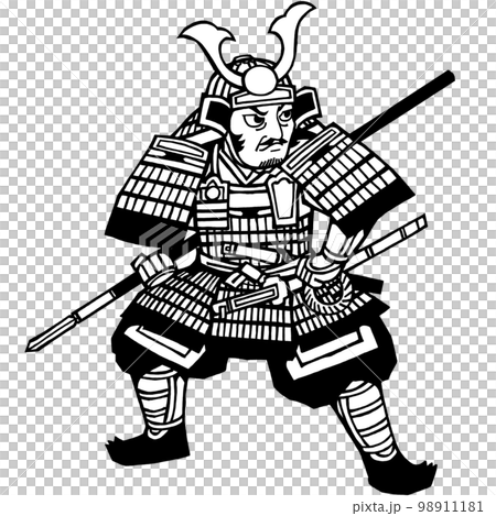 戦国武将・九戸政実（モノクロ） 98911181