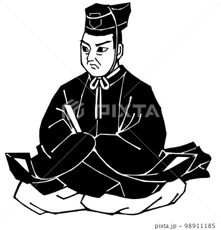 戦国武将・相馬義胤（モノクロ） 98911185