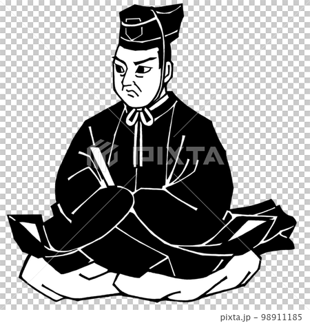 戦国武将・相馬義胤（モノクロ） 98911185