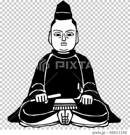 戦国武将・蠣崎慶広（モノクロ） 98911198