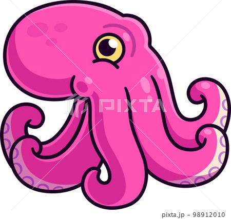 Octopus cartoon illustration 98912010