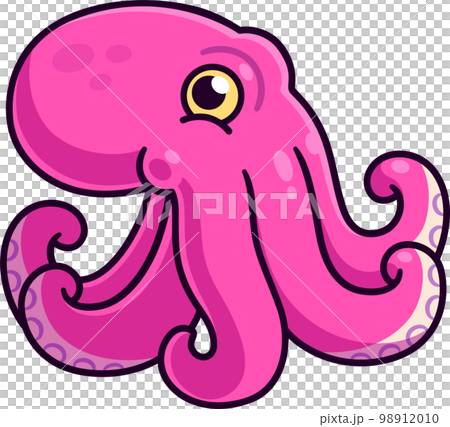 Octopus cartoon illustration 98912010