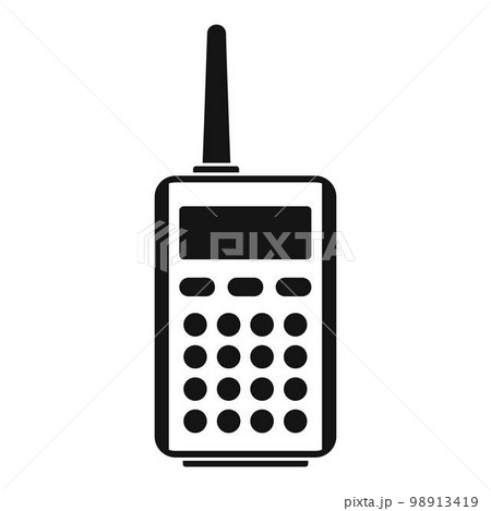 Talkie radio icon. Simple illustration of talkie radio vector icon for web design isolated on white background 98913419