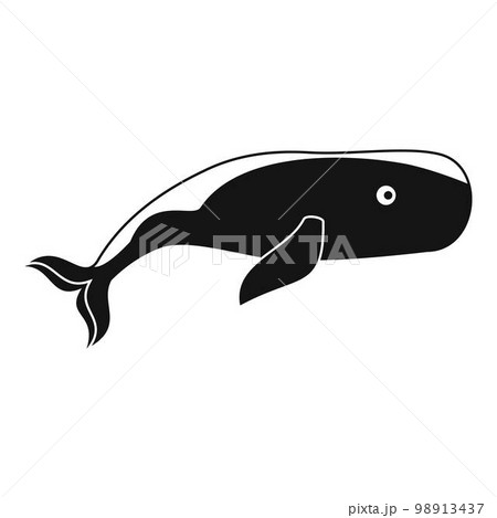 Big whale icon. Simple illustration of big whale vector icon for web design isolated on white background Big whale icon. Simple illustration of big whale vector icon for web design isolated on white background 98913437