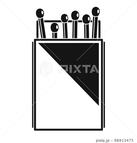 Matchbox icon. Simple illustration of matchbox vector icon for web design isolated on white background 98913475