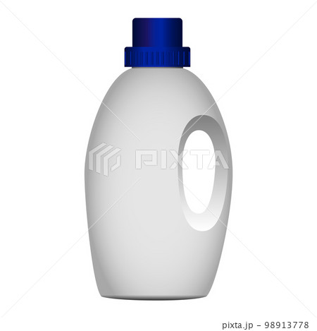 House bottle cleaner mockup. Realistic illustration of house bottle cleaner vector mockup for web design isolated on white background 98913778