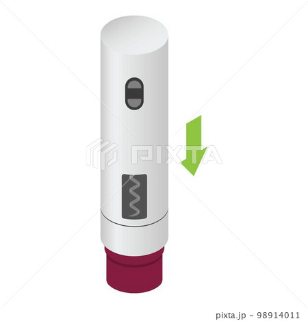 Electrical corkscrew icon. Isometric of electrical corkscrew vector icon for web design isolated on white background 98914011