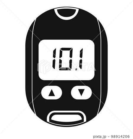 Home glucometer icon. Simple illustration of home glucometer vector icon for web design isolated on white background Home glucometer icon. Simple illustration of home glucometer vector icon for web design isolated on white background 98914206