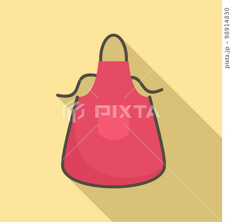 Kitchen apron icon. Flat illustration of kitchen apron vector icon for web design 98914830