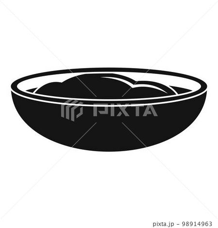 Mustard sauce icon. Simple illustration of mustard sauce vector icon for web design isolated on white background 98914963