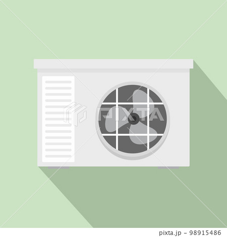 Outdoor air unit conditioner icon. Flat illustration of outdoor air unit conditioner vector icon for web design 98915486