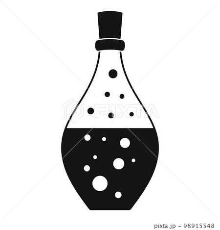 Potion aroma bottle icon. Simple illustration of potion aroma bottle vector icon for web design isolated on white background 98915548