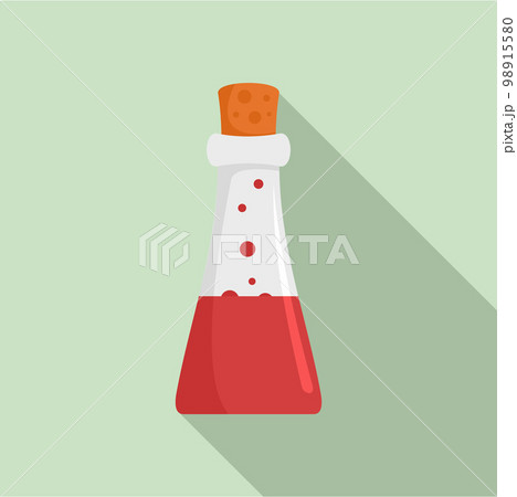 Chemistry potion flask icon. Flat illustration of chemistry potion flask vector icon for web design 98915580