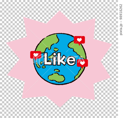 環境_地球_いいねインスタ1_英語_バクダンピンク 98918262