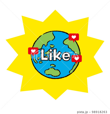 環境_地球_いいねインスタ1_英語_バクダン黄 環境_地球_いいねインスタ1_英語_バクダン黄 98918263