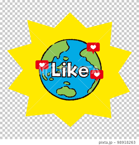 環境_地球_いいねインスタ1_英語_バクダン黄 環境_地球_いいねインスタ1_英語_バクダン黄 98918263