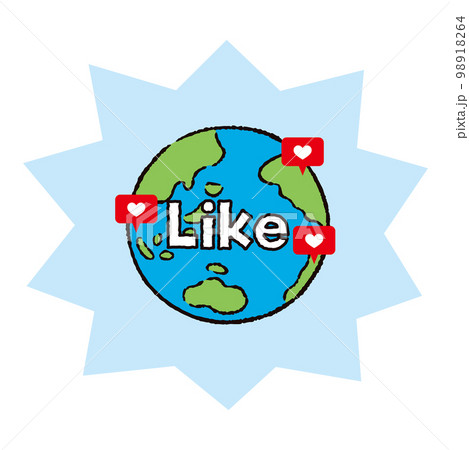 環境_地球_いいねインスタ1_英語_バクダン水色 環境_地球_いいねインスタ1_英語_バクダン水色 98918264