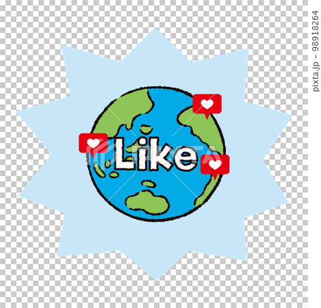 環境_地球_いいねインスタ1_英語_バクダン水色 環境_地球_いいねインスタ1_英語_バクダン水色 98918264