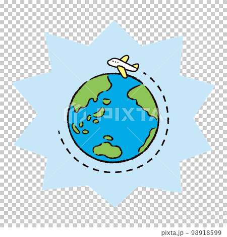 Environment_Earth_Travel_Airplane_Bakudan light blue Environment_Earth_Travel_Airplane_Bakudan light blue 98918599