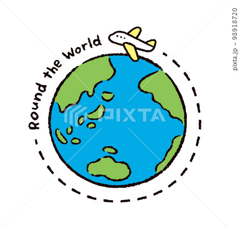 環境_地球_旅行_飛行機3_Round the World 98918720