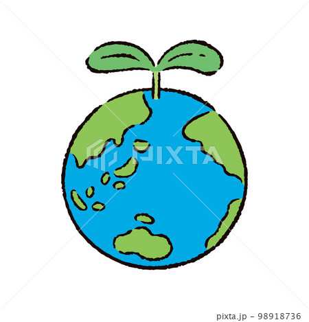 環境_地球_葉っぱ 98918736