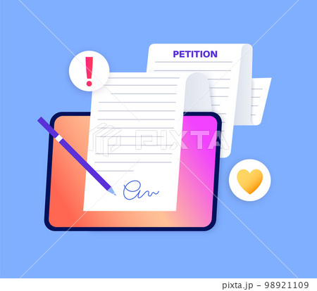 Petition signing process Petition signing process 98921109