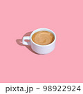 Espresso cup on pink background 98922924