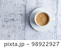 Espresso cup on grey background 98922927