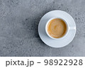 Espresso cup on grey background 98922928