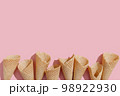 Ice cream cone on color background 98922930