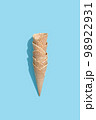 Ice cream cone on color background 98922931