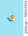 Espresso cup on blue background 98922932