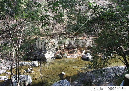 大阪高槻摂津峡の新春の風景 98924184