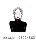 パーソナルカラーウィンターのイラスト 98924383