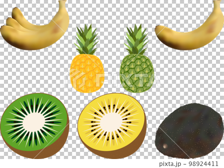 "Four kinds of imported fruits" banana pineapple kiwi fruit avocado 98924411