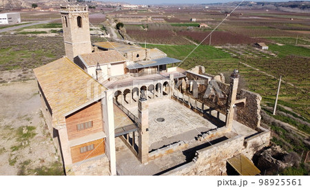 Aerial view of ruins of monastery of Avinganya Aerial view of ruins of monastery of Avinganya 98925561