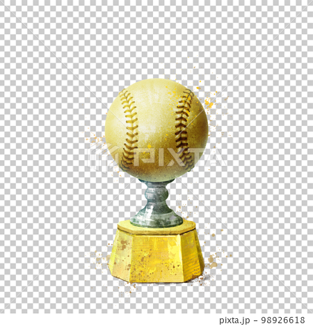 gold baseball trophy 98926618