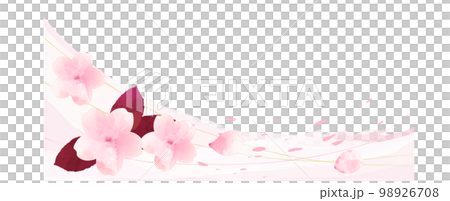 Flowing cherry blossom frame Flowing cherry blossom frame 98926708