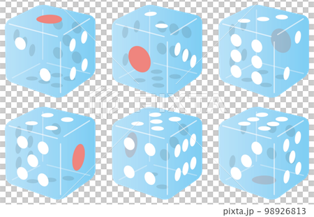 Skeleton Dice_Blue illustration Skeleton Dice_Blue illustration 98926813