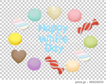 白色情人節快樂和糖果 白色情人節快樂和糖果 98926830