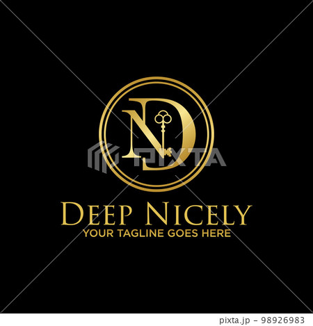 Letter or word ND or DN serif font with Key image graphic icon logo design abstract concept vector stock. Can be used as a symbol associated with initial. Letter or word ND or DN serif font with Key image graphic icon logo design abstract concept vector stock. Can be used as a symbol associated with initial. 98926983