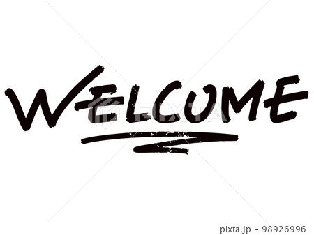「WELCOME」のアイコン。手書き文字のベクター素材。 98926996